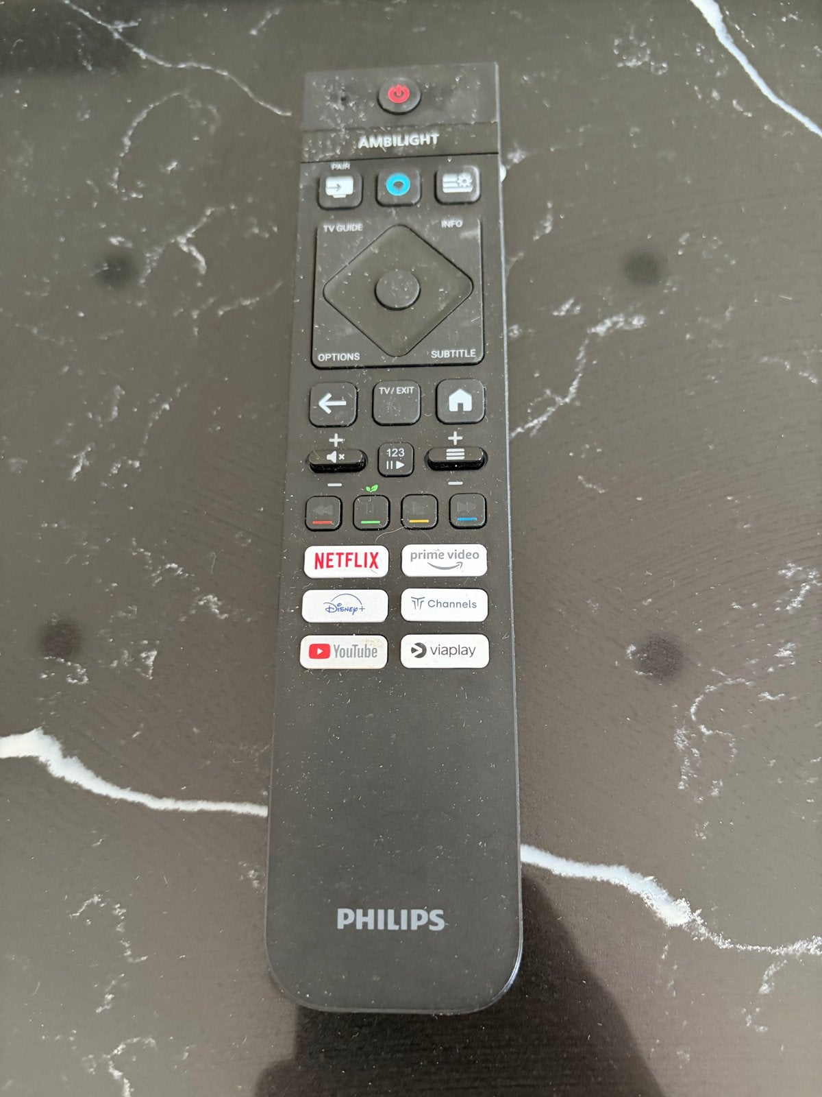 Philips afstandsbediening met Netflix, YouTube, Disney+ knop, Ophalen of Verzenden, Gebruikt, Origineel, Tv