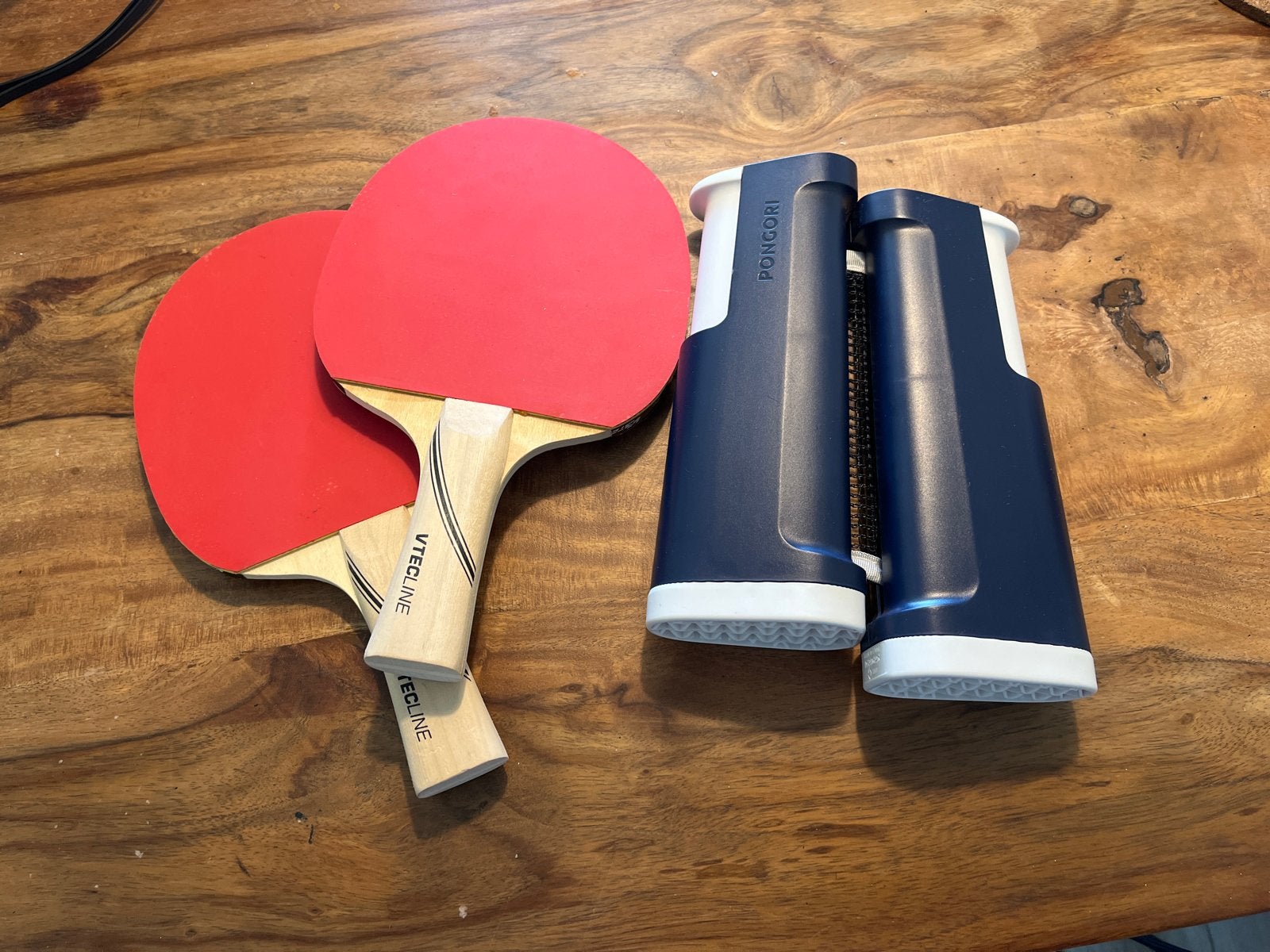 ping pong raquette and net, Ophalen, Nieuw, Net, Batje(s) of Balletje(s), Inklapbaar