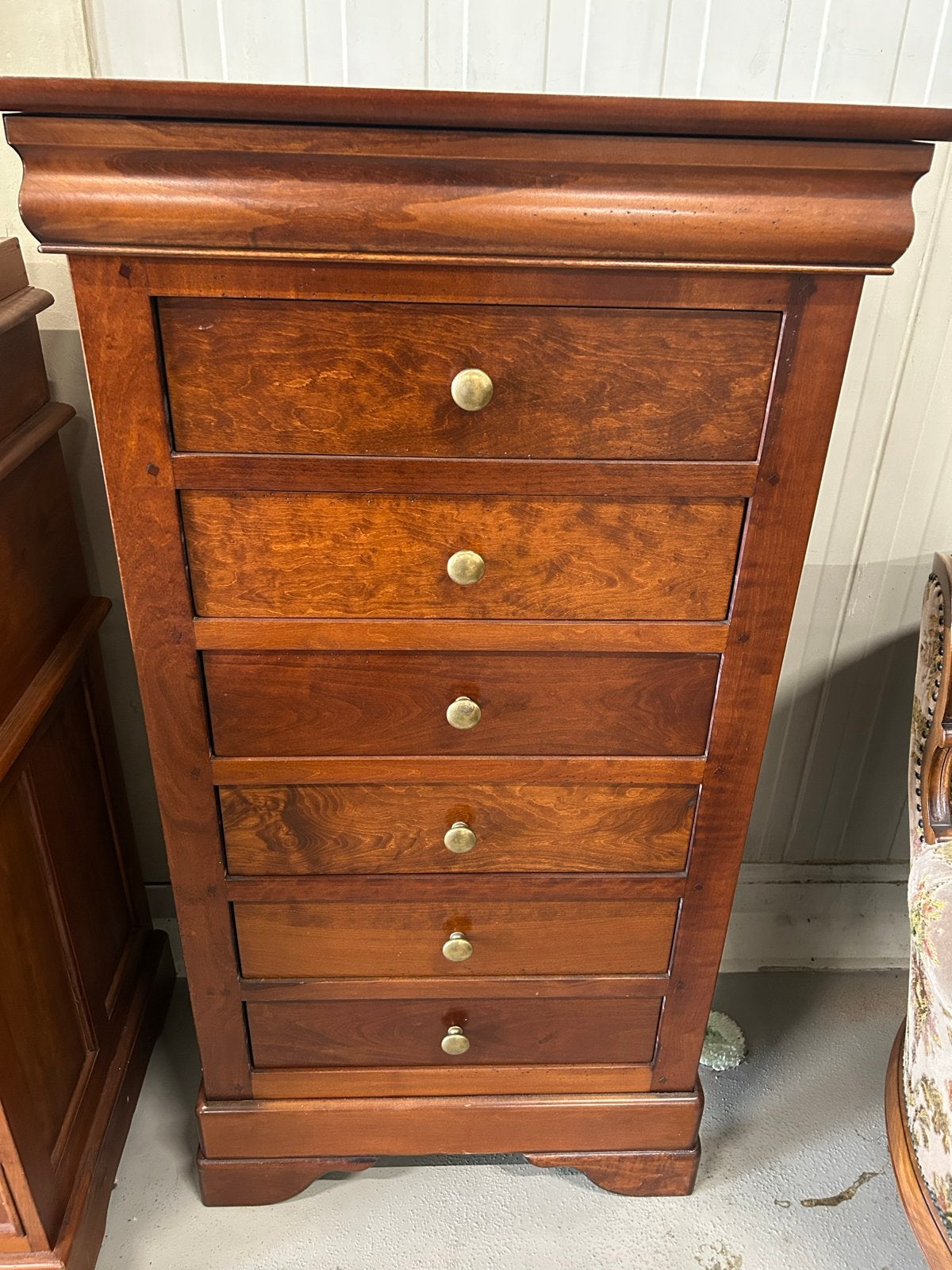 Klassieke houten ladenkast met 6 laden, Huis en Inrichting, Kasten | Ladekasten, Ophalen, Gebruikt, 5 laden of meer, 50 tot 100 cm