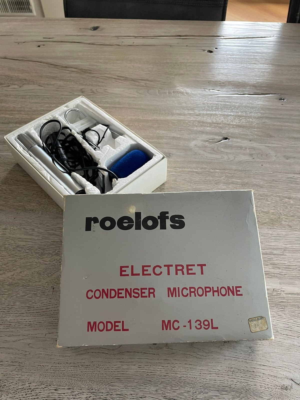 Roelofs concenser microfoon. Model MC-1 39L, Ophalen of Verzenden, Overige typen