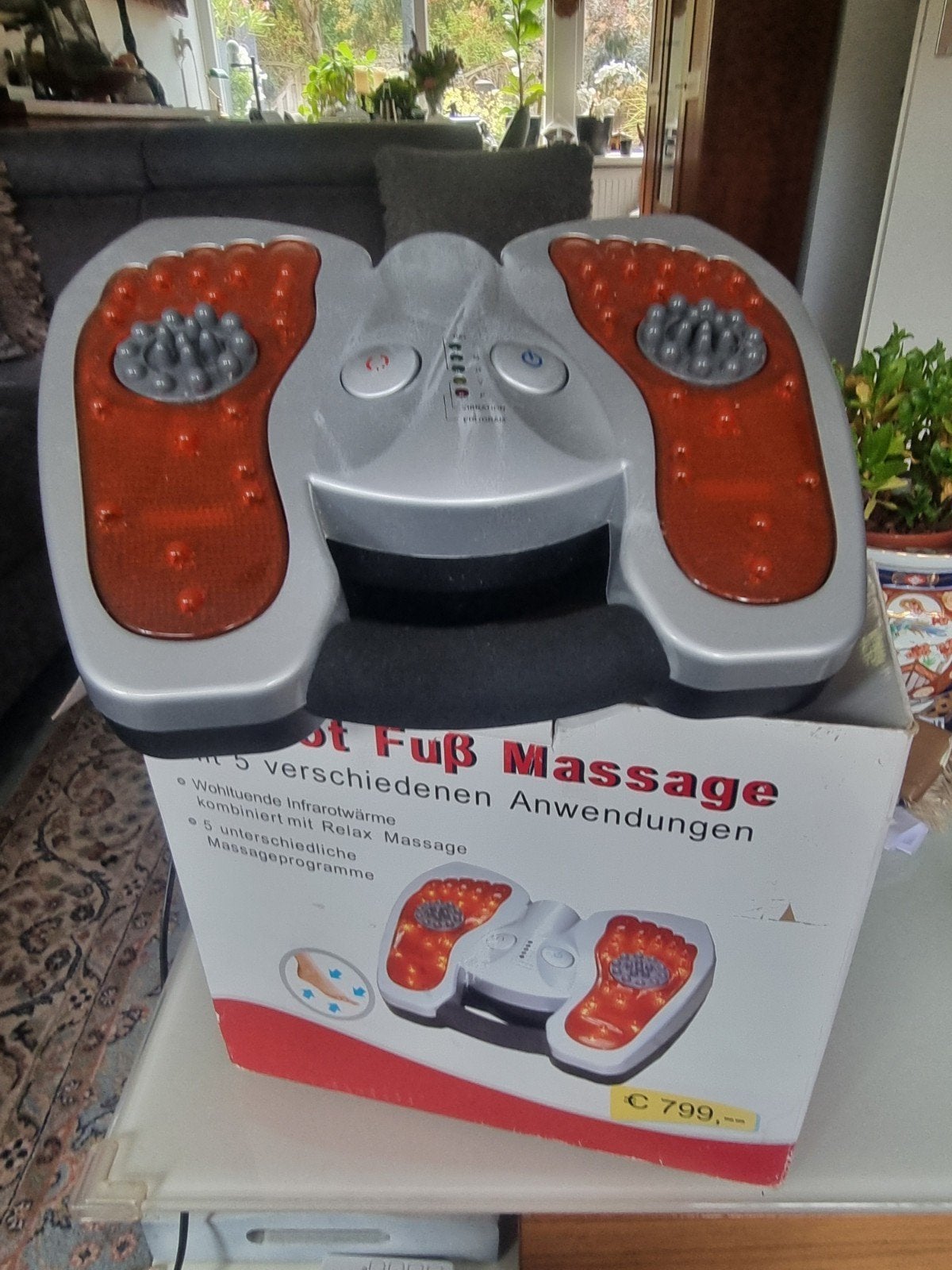 Voetmassageapparaat met infrarood - Zo goed als nieuw, Sport en Fitness, Massageproducten, Ophalen of Verzenden