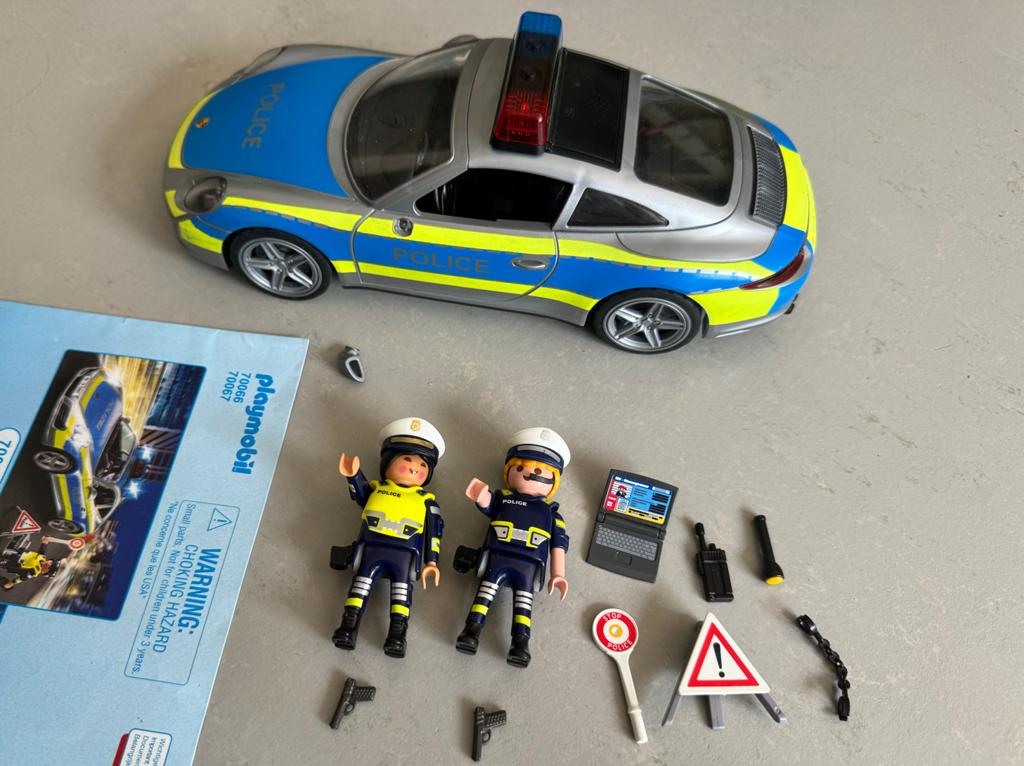 Playmobil Politie Porsche 911 Carrera 4S 70066, Kinderen en Baby's, Speelgoed | Playmobil, Ophalen of Verzenden, Zo goed als nieuw