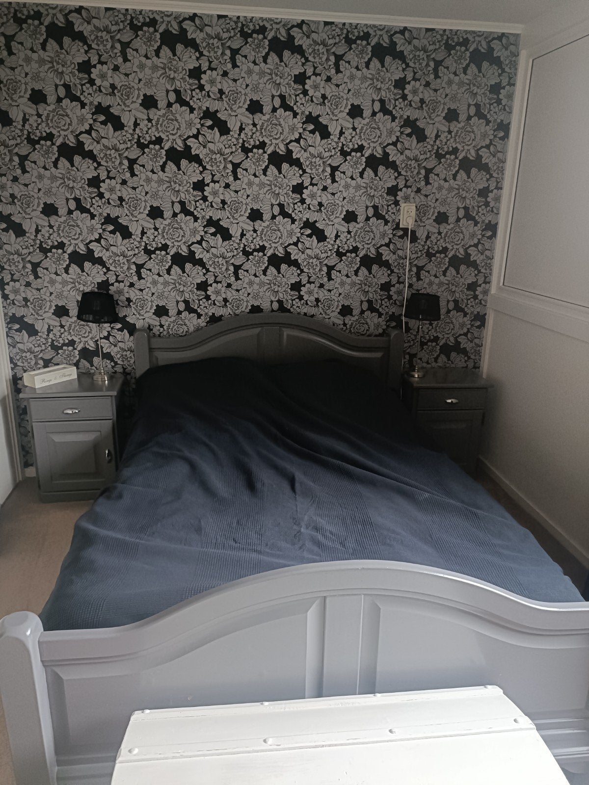 Bed met nachtkastjes, Huis en Inrichting, Ophalen, Gebruikt, Tweepersoons