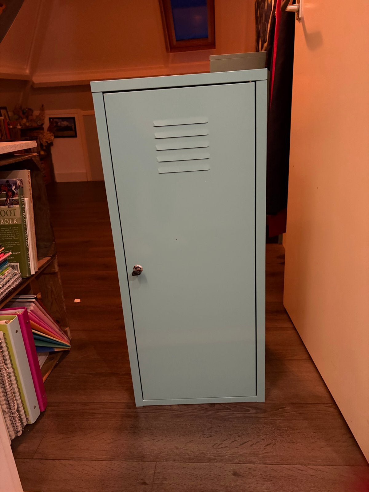 IKEA PS Kastje/Lockerkastje - blauw (40x37x86 cm), Huis en Inrichting, Kasten | Lockerkasten, Ophalen, Gebruikt