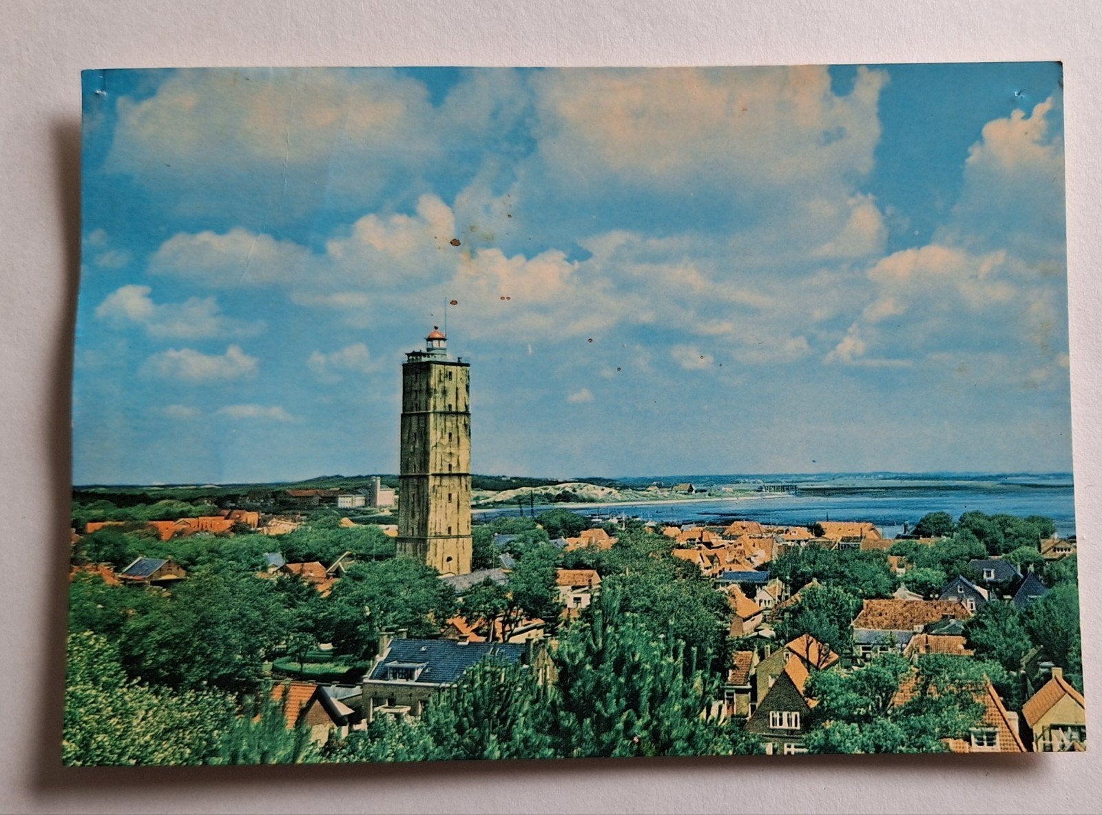 Oude Ansichtkaart Terschelling West Brandaris, Ophalen of Verzenden, 1960 tot 1980, Gelopen, Waddeneilanden