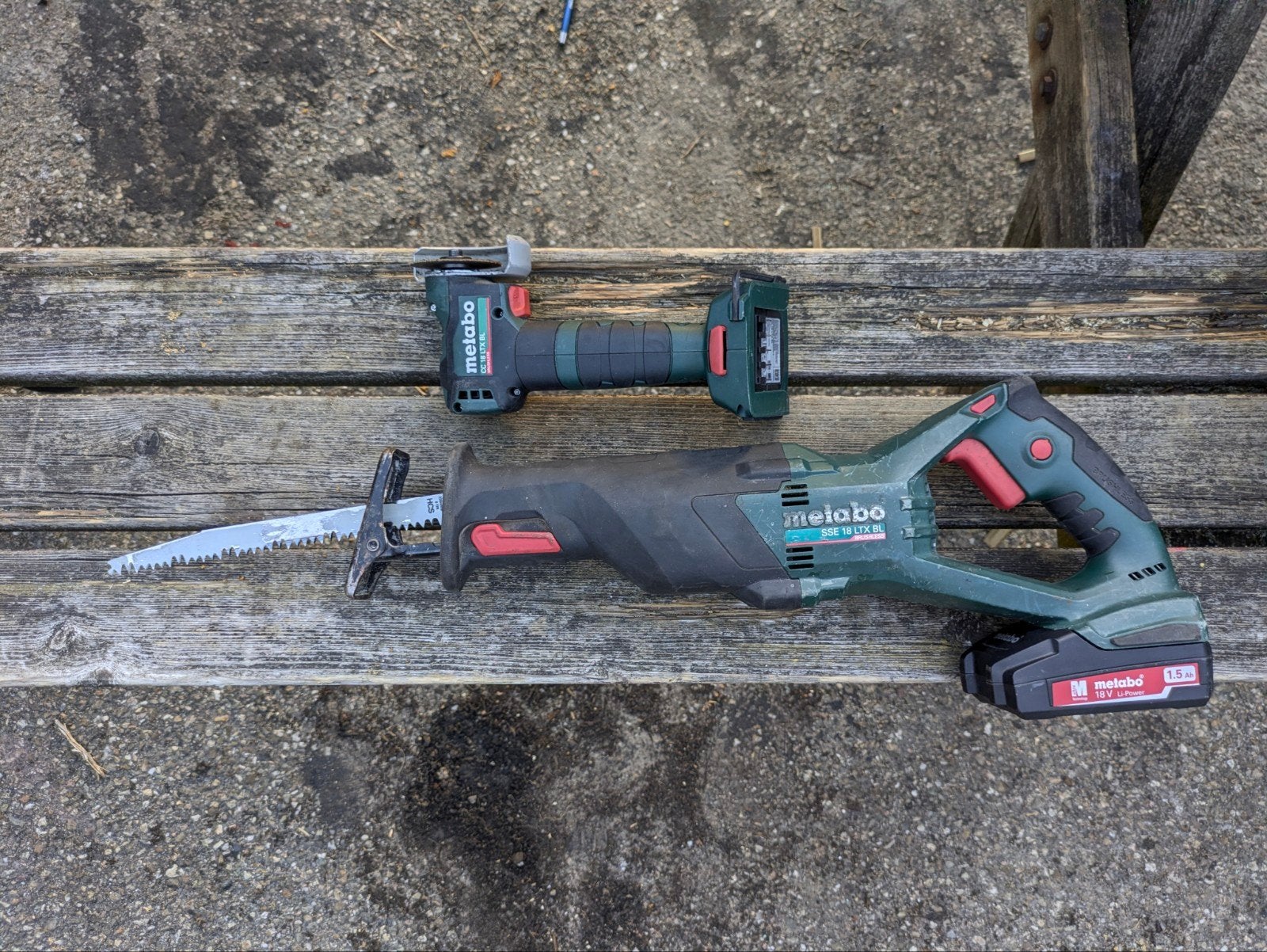 Metabo 18v Reciprozaag SSE LTX BL Haakse Slijper CC LTX BL, Doe-het-zelf en Verbouw, Gereedschap | Zaagmachines, Ophalen of Verzenden
