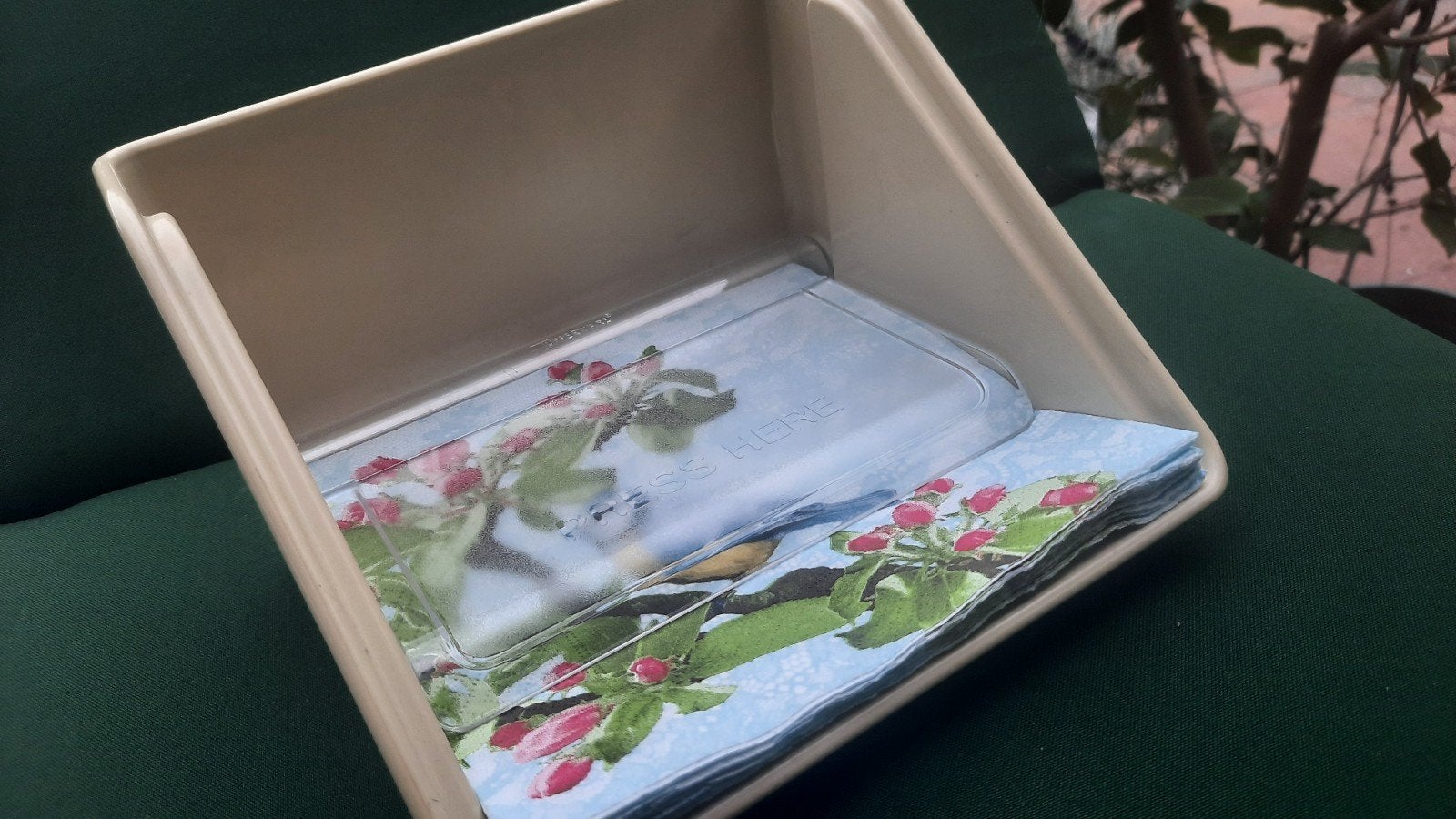 Tupperware servethouder 2-delig, Ophalen of Verzenden, Gebruikt, Crème