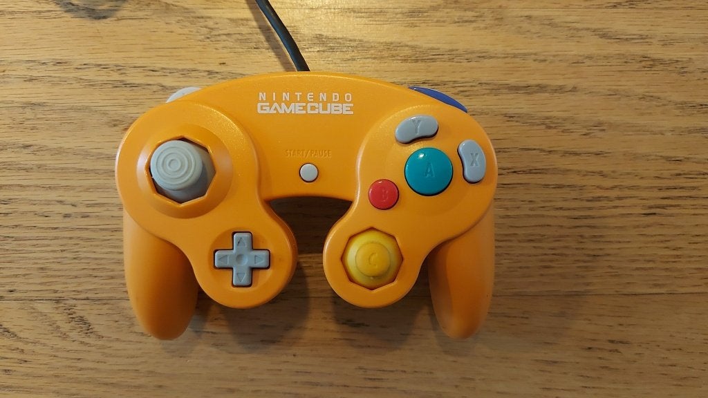 Controller Oranje gamecube, Avontuur en Actie, Verzenden, Zo goed als nieuw, 3 spelers of meer