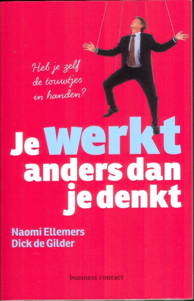Je werkt anders dan je denkt - N. Ellemers / D. de Gilder, Boeken, Ophalen of Verzenden, Gelezen
