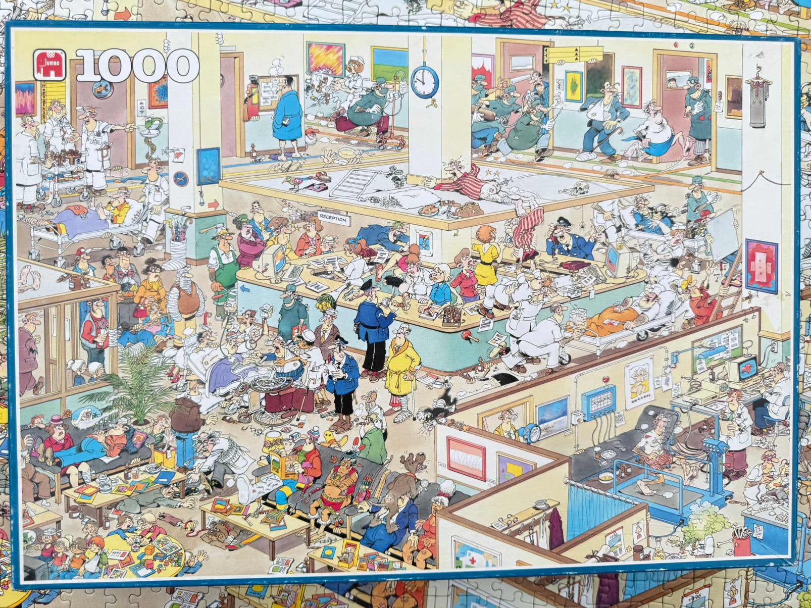 Jan van Haasteren Van harte beterschap een oudje, Hobby en Vrije tijd, Denksport en Puzzels, Ophalen of Verzenden, 500 t/m 1500 stukjes