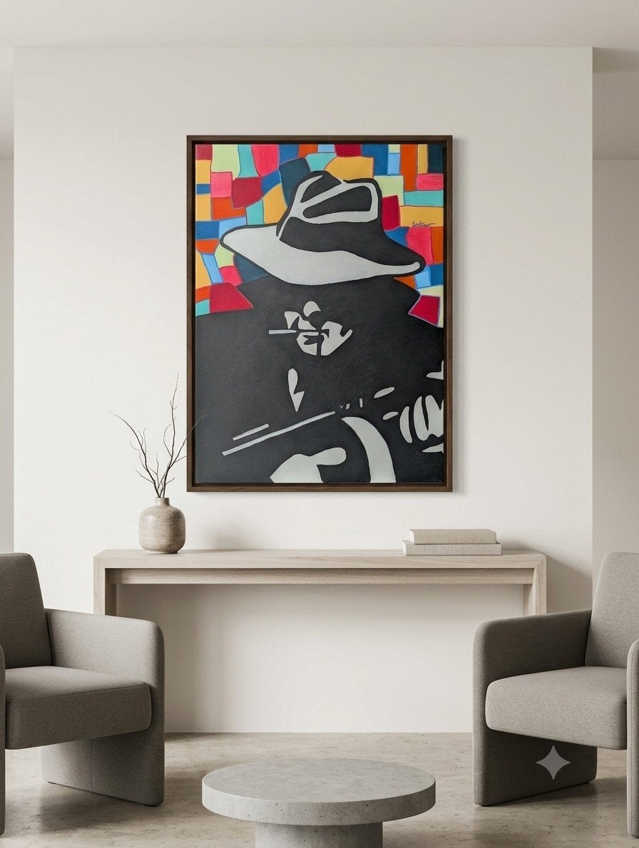 Modern Schilderij 'Bad Boys' van Castano - Acryl op doek, Ophalen of Verzenden, Op houten frame, Acrylverf, Abstract