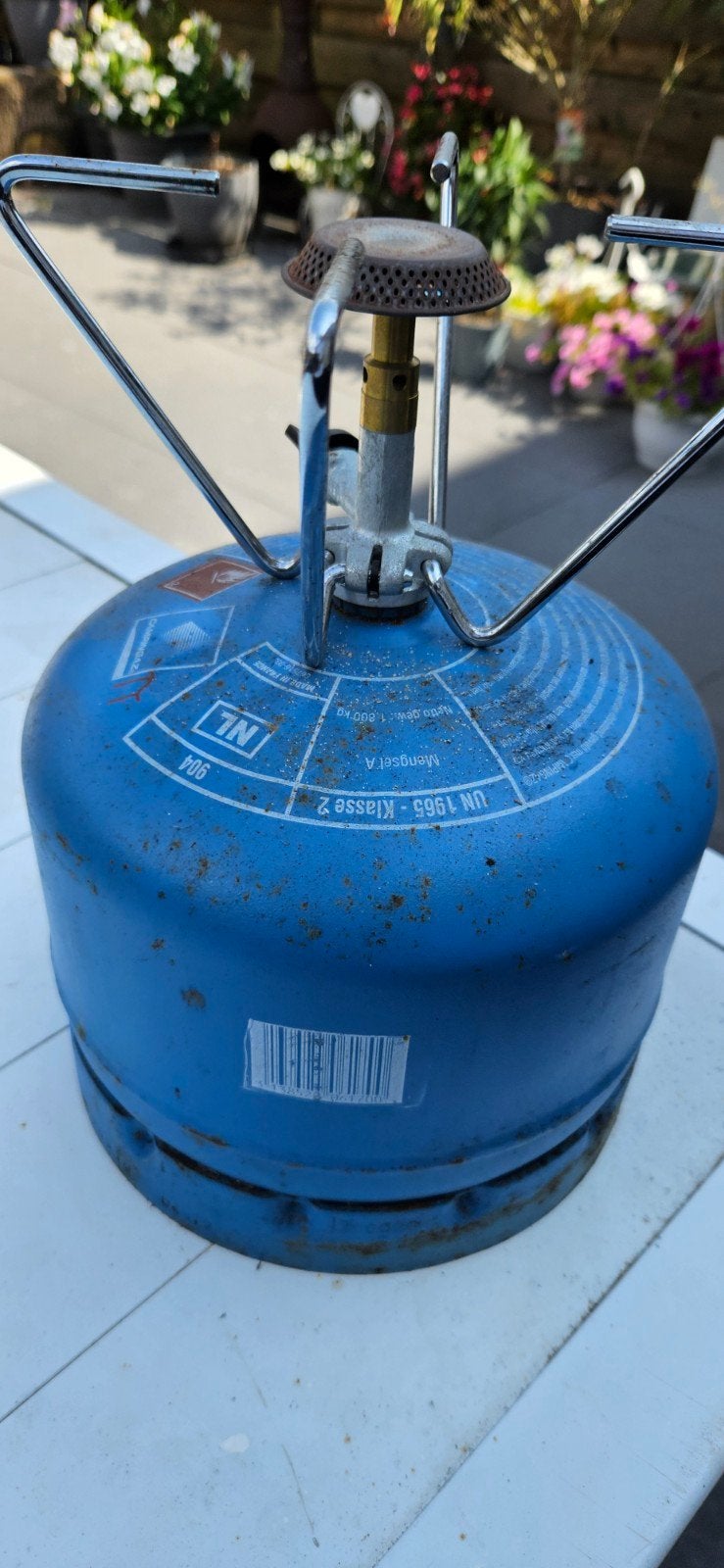 Campingaz gasbrander met gasfles, Ophalen, Gebruikt