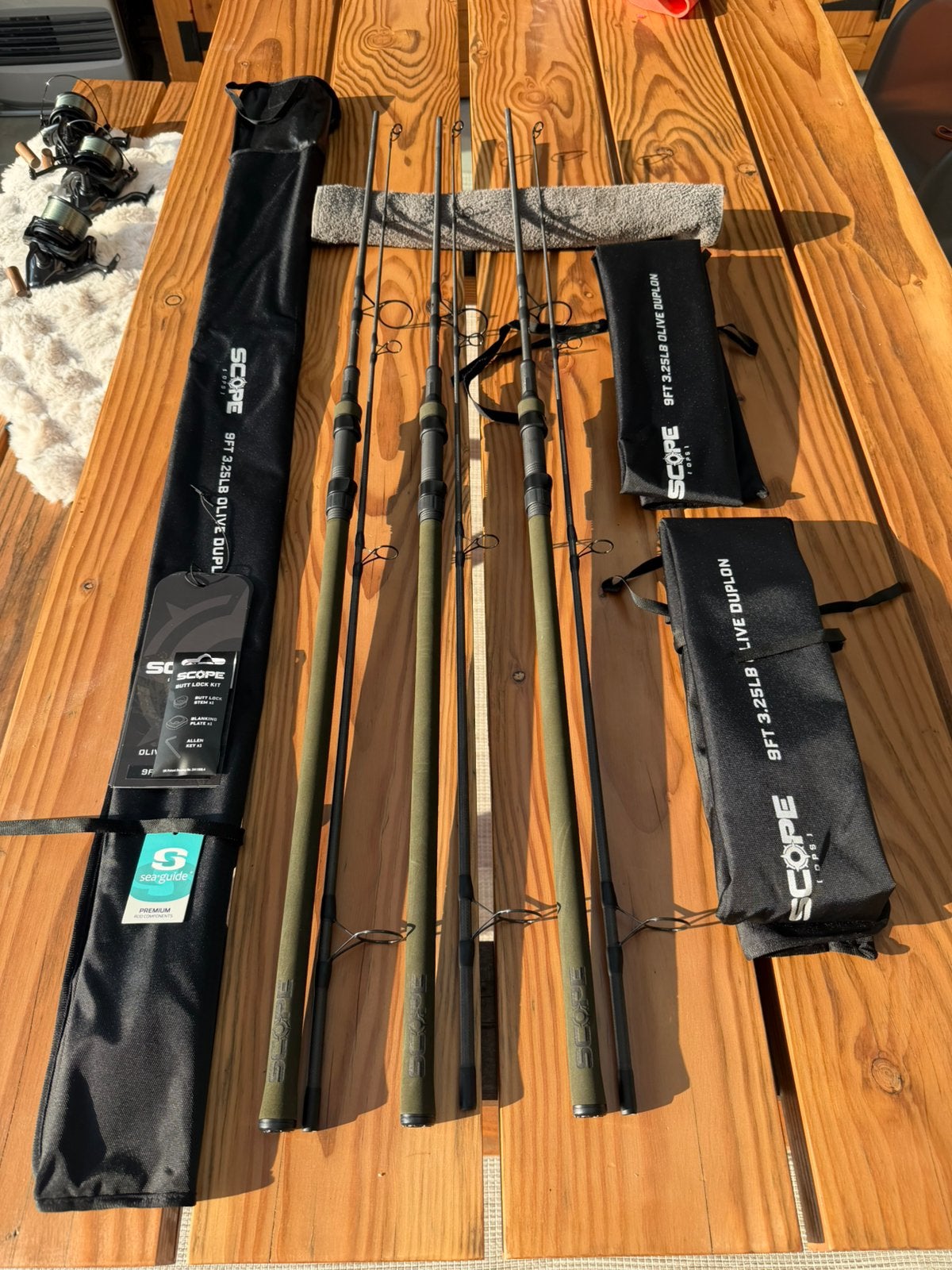 NASH SCOPE OPS OLIVE DUPLON 9FT 3.25LB, Watersport en Boten, Hengelsport | Karpervissen, Ophalen of Verzenden, Nieuw