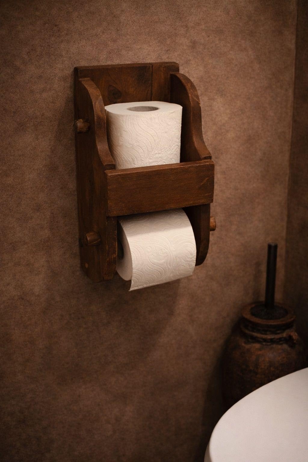Houten toiletrolhouder, Ophalen of Verzenden, Nieuw