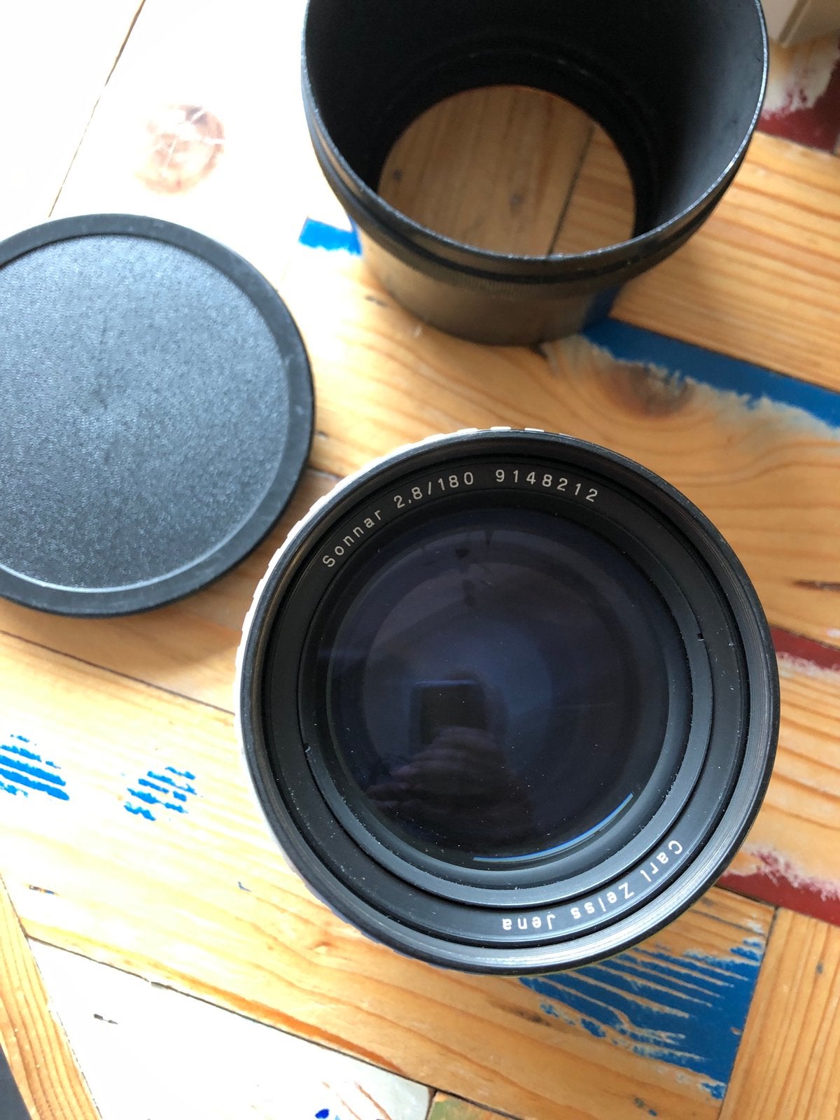 Carl Zeiss Jena Sonnar 180mm 2.8 zebra, Handmatige focus, 180 mm, Zeiss, Telelens