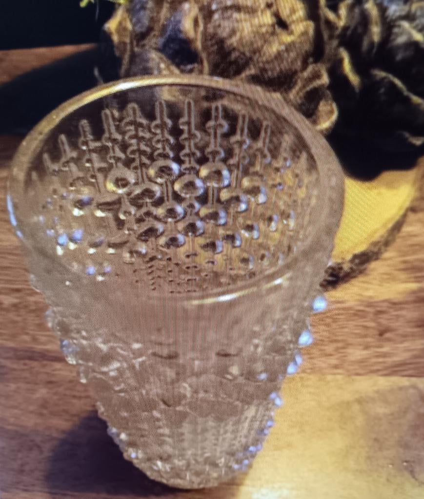 vintage candle wax vaasje 18 cm hoog, Ophalen