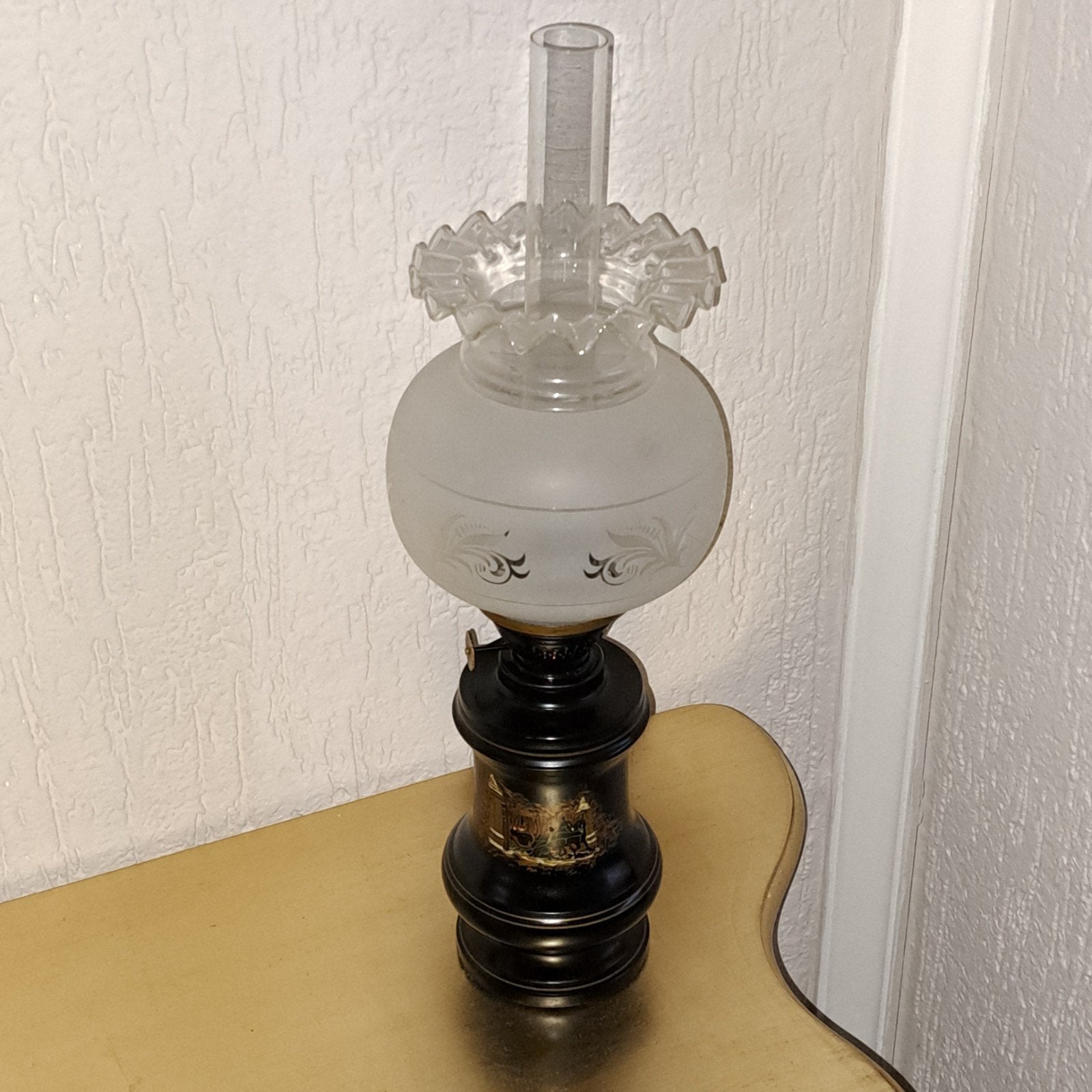 ANTIEKE Olielamp, Antiek en Kunst, Ophalen