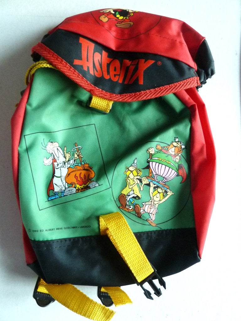 Asterix rugzakje  1992 Albert Rene Goscinny - Uderzo, Ophalen of Verzenden, Asterix en Obelix, Zo goed als nieuw, Gebruiksvoorwerp