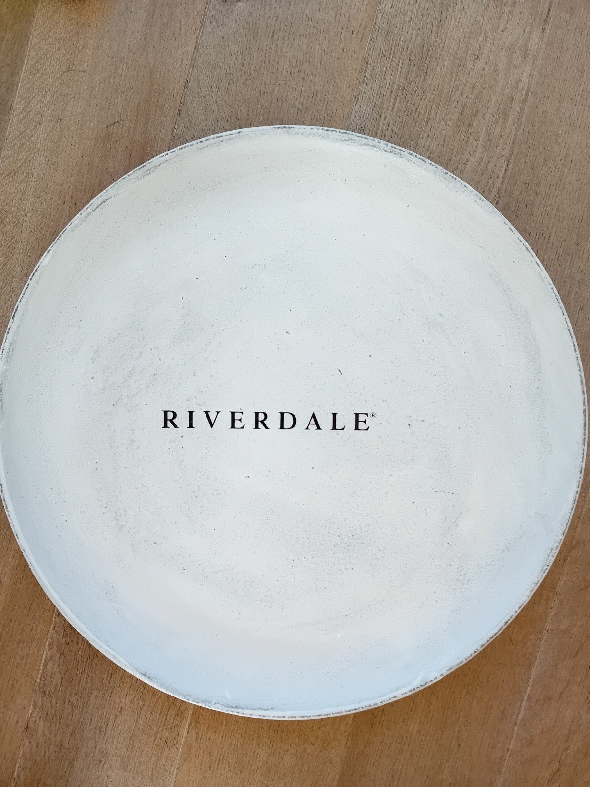 Riverdale schaal rond 56 cm, Ophalen, Zo goed als nieuw, Rond, Hout
