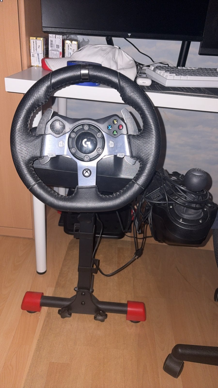 Logitech G920 Racestuur met pedalen en Wheel Stand Pro, Spelcomputers en Games, Ophalen, Racestuur, Gebruikt, Force feedback
