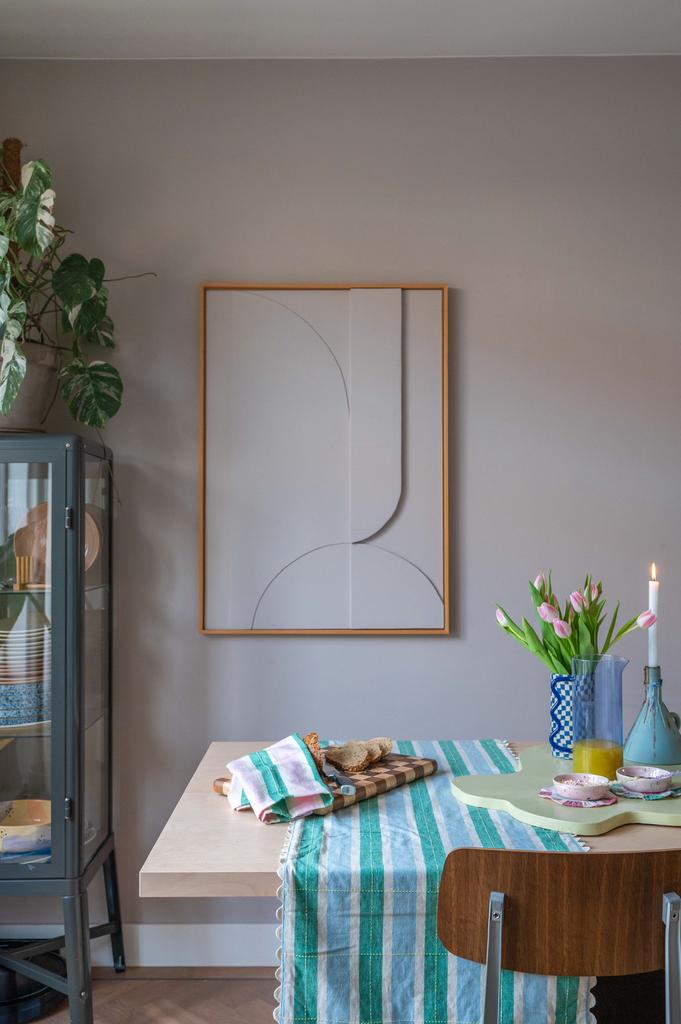 Abstract kunstwerk zelfgemaakt, Ophalen