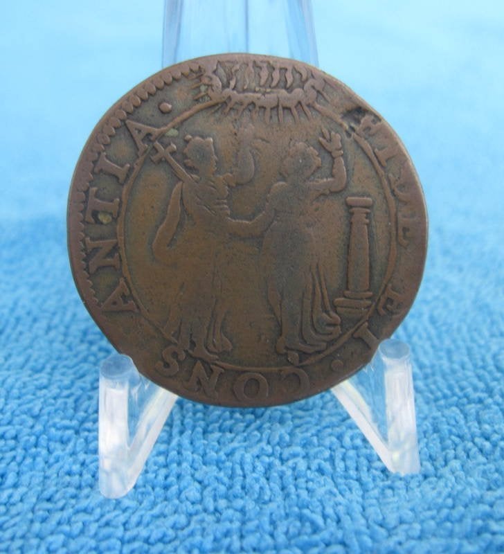 Drievoudige Alliantie - Rekenpenning - Dordrecht - 1596, Verzenden, Overige materialen