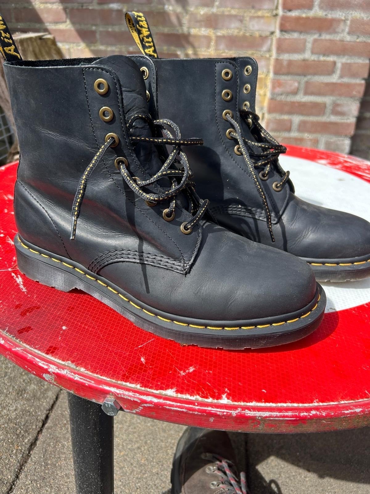 Dr. Martens 1461 Virginia Leren Schoenen, Schoenen met lage hakken, Zwart, Ophalen of Verzenden, Zo goed als nieuw