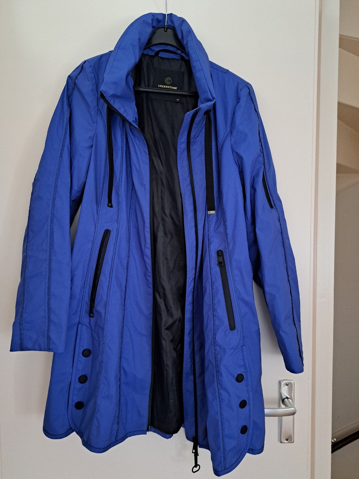 Creenstone regenjas mt 40 kobalt blauw, Maat 38/40 (M), Blauw, Creenstone, Ophalen of Verzenden