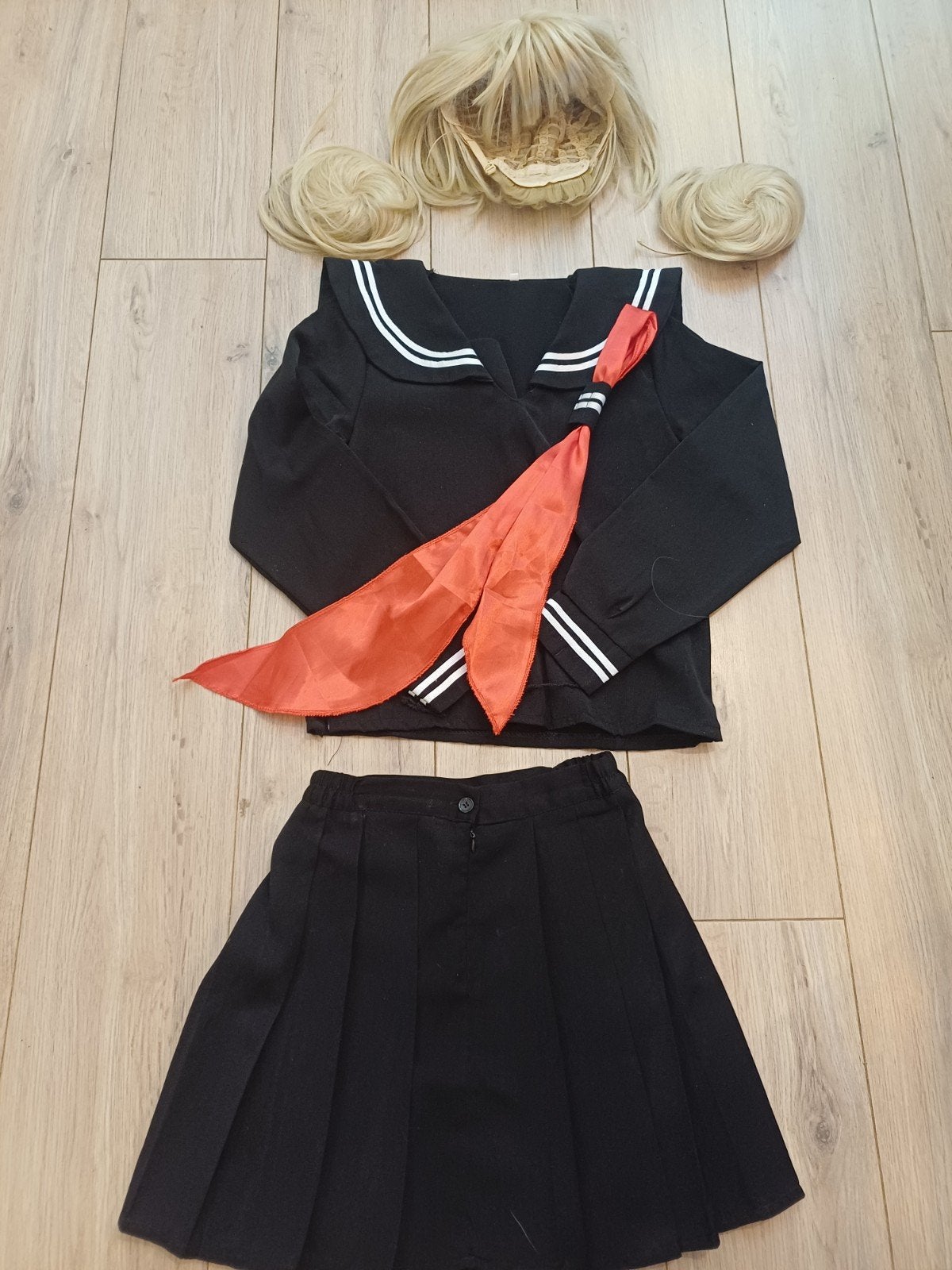 Cosplay kostuum met pruik - Japans schooluniform S, Ophalen of Verzenden