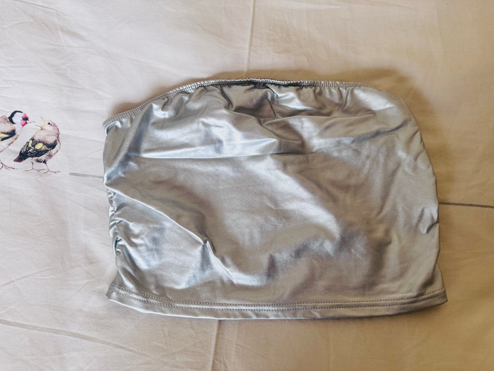 Shein nieuwe zilveren strapless top maat M/38, Kleding | Dames, Tops, Maat 38/40 (M), Verzenden, Nieuw, Zonder mouw