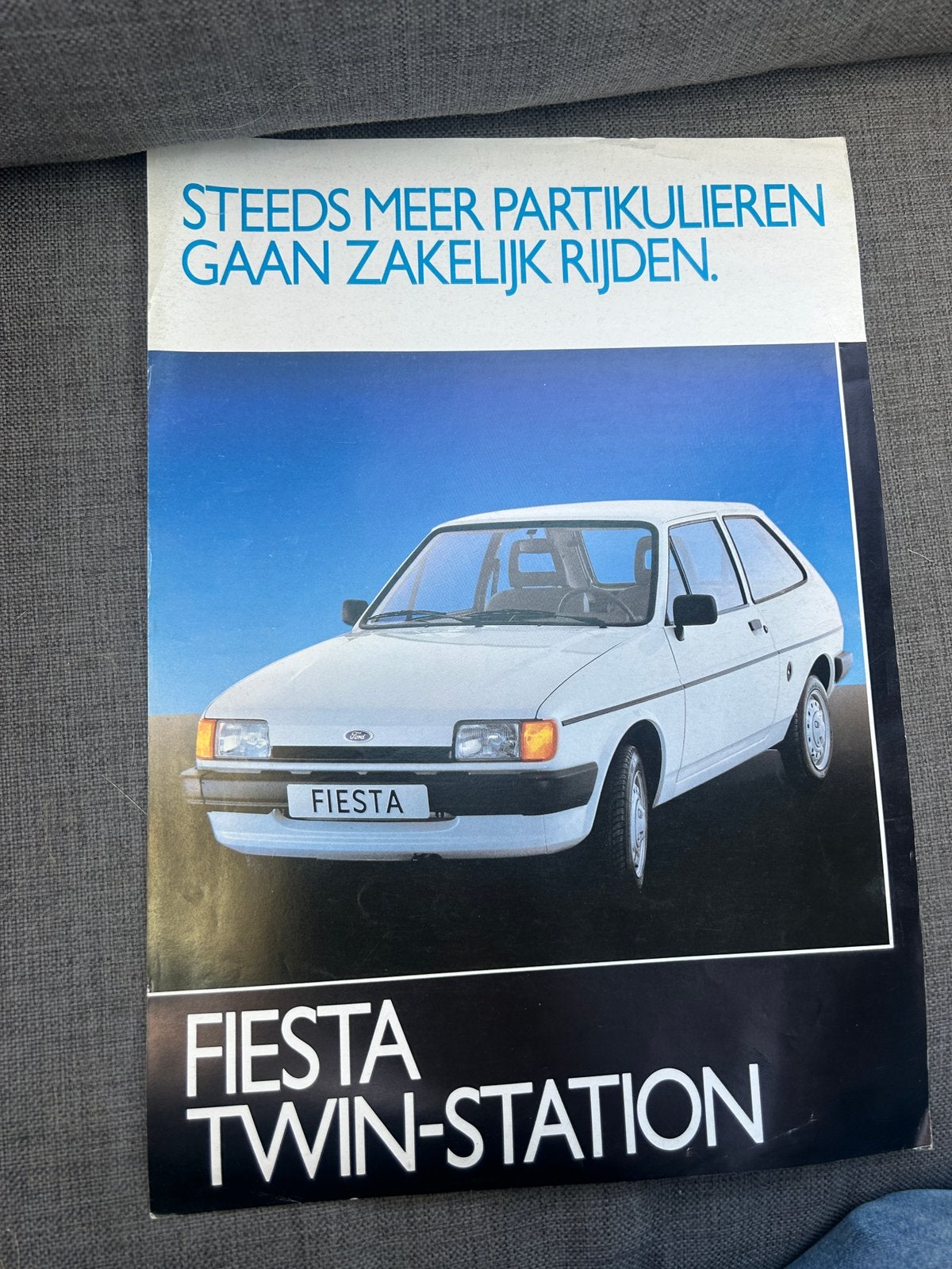 Ford Fiesta Twin Station folder, Ophalen of Verzenden, Gelezen, Ford