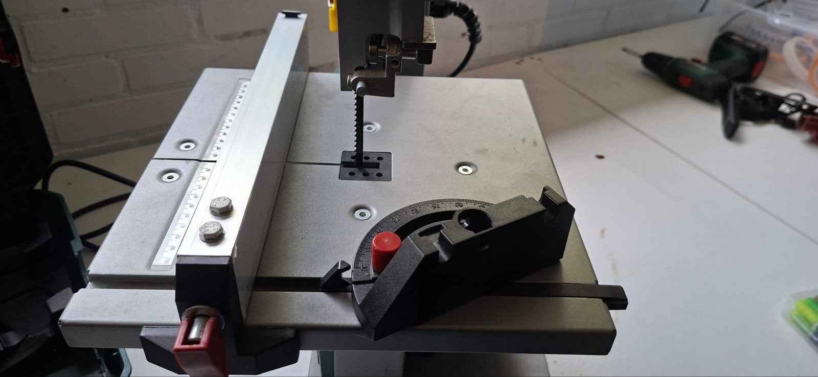 Parkside lintzaag - zo goed als nieuw, Doe-het-zelf en Verbouw, Gereedschap | Zaagmachines, 70 mm of meer, Ophalen of Verzenden