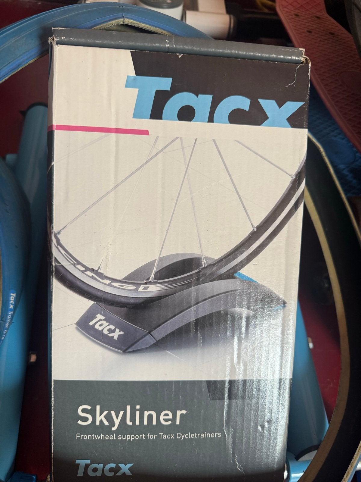 Tacx Skyliner voorwielsteun en Tacx fietstrainer, Sport en Fitness, Wielrennen, Ophalen of Verzenden, Gebruikt, Overige typen