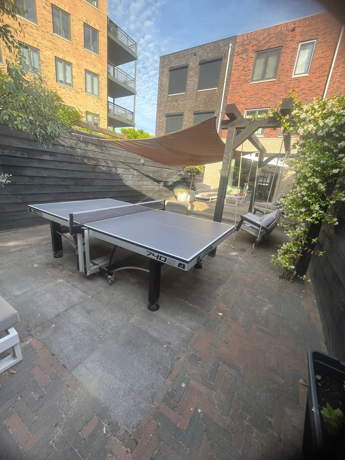 Tafeltennistafel Cornilleau 740 ITTF, Ophalen of Verzenden, Gebruikt, Tafel Outdoor, Inklapbaar