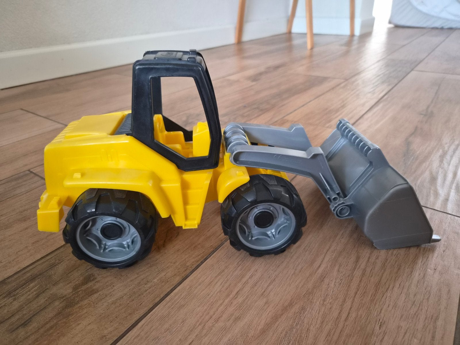 Gele speelgoed shovel / graafmachine voor kinderen, Ophalen of Verzenden, Gebruikt