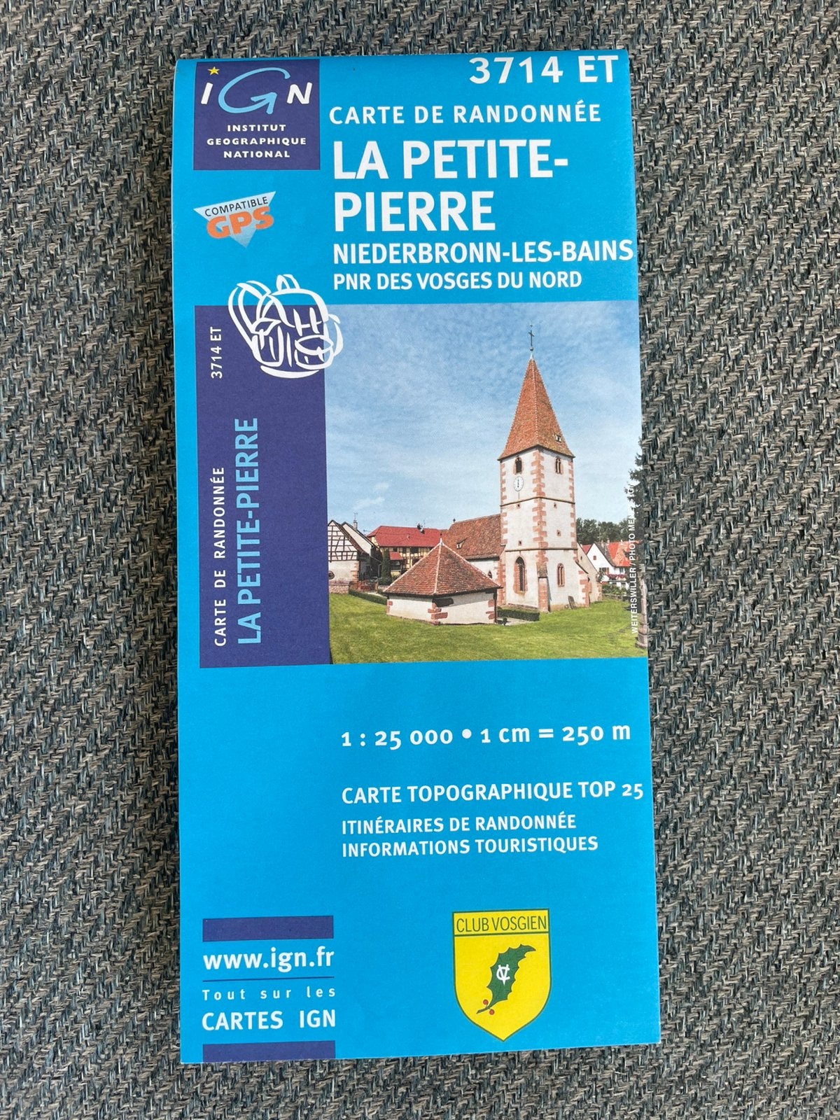 Kaart La Petite Pierre (Wandelkaart Vogezen), Overige merken, Europa, Ophalen of Verzenden, Zo goed als nieuw