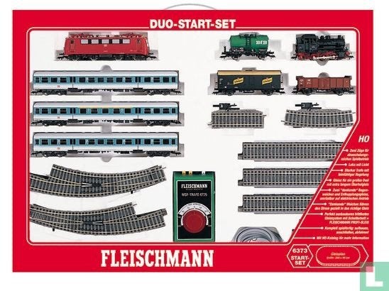 Fleischmann 6373 duo startset h0 br 141 en br 89, Treinset, Gelijkstroom, Fleischmann, Ophalen of Verzenden