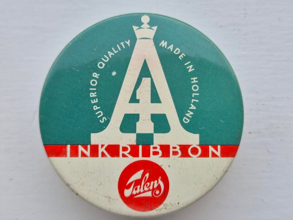 Talens Inktlint Ink Ribbon blikje, Verzamelen, Blikken, Ophalen of Verzenden, Gebruikt, Overige