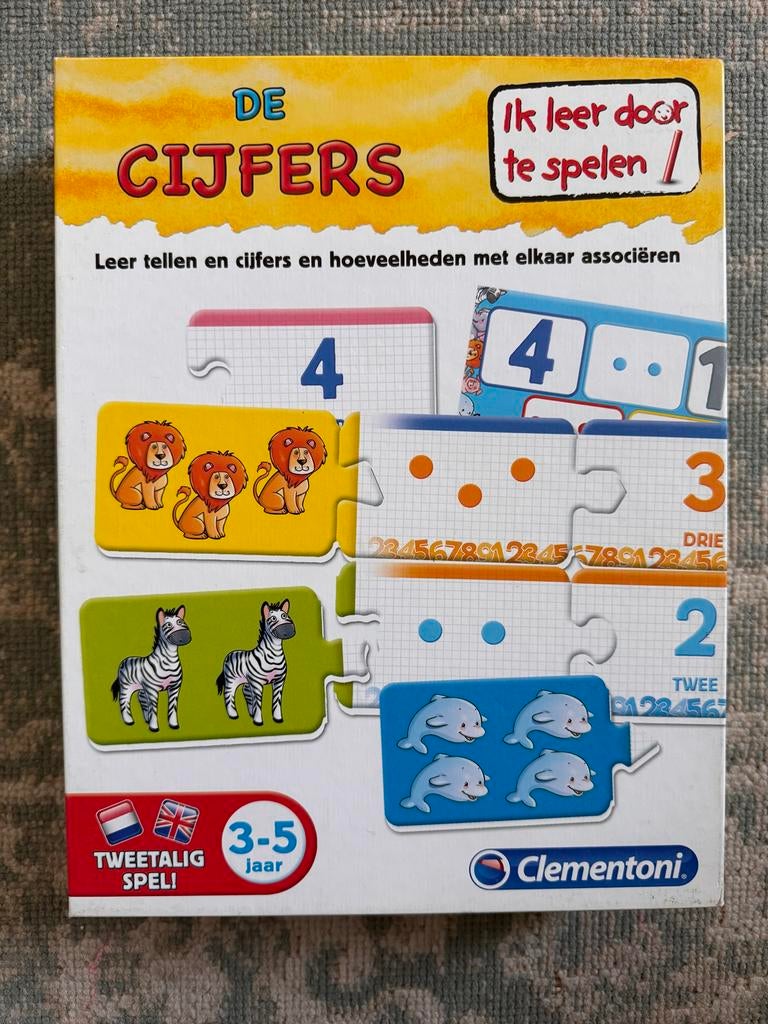 Clementoni De Cijfers leerzaam spel, Ophalen of Verzenden, Gebruikt, Rekenen