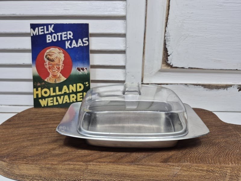 vintage Blue Band botervloot, Overige materialen, Gebruikt, ., Ophalen of Verzenden