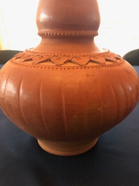 2 originele zware aardewerk Mexicaanse vazen, Ophalen of Verzenden