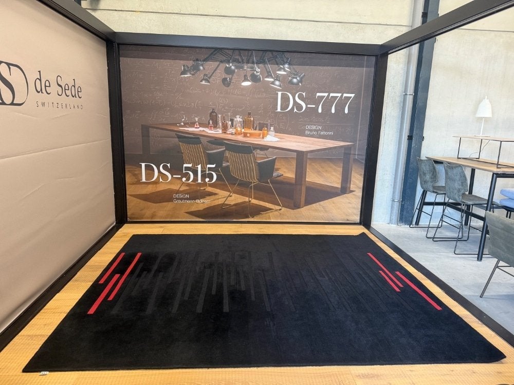 Nieuwstaat Rolf Benz Ponto Vloerkleed zwart rood Tapijt 250x, Zwart, Service@rolf-benz.com, Haiterbacher Str. 104, Ophalen of Verzenden