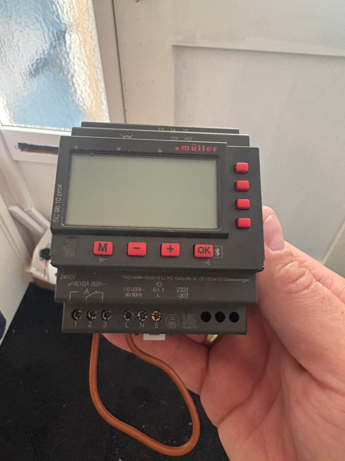 Müller Digitale dinrail tijdklok met bluetooth koppeling, Ophalen of Verzenden, Zo goed als nieuw