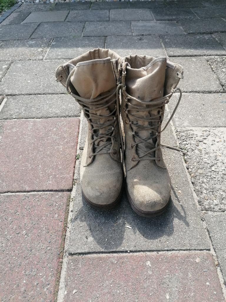 Leger kisten desert/ defensie laarzen, Kleding | Heren, Schoenen, Overige kleuren, Verzenden, Boots, Gedragen