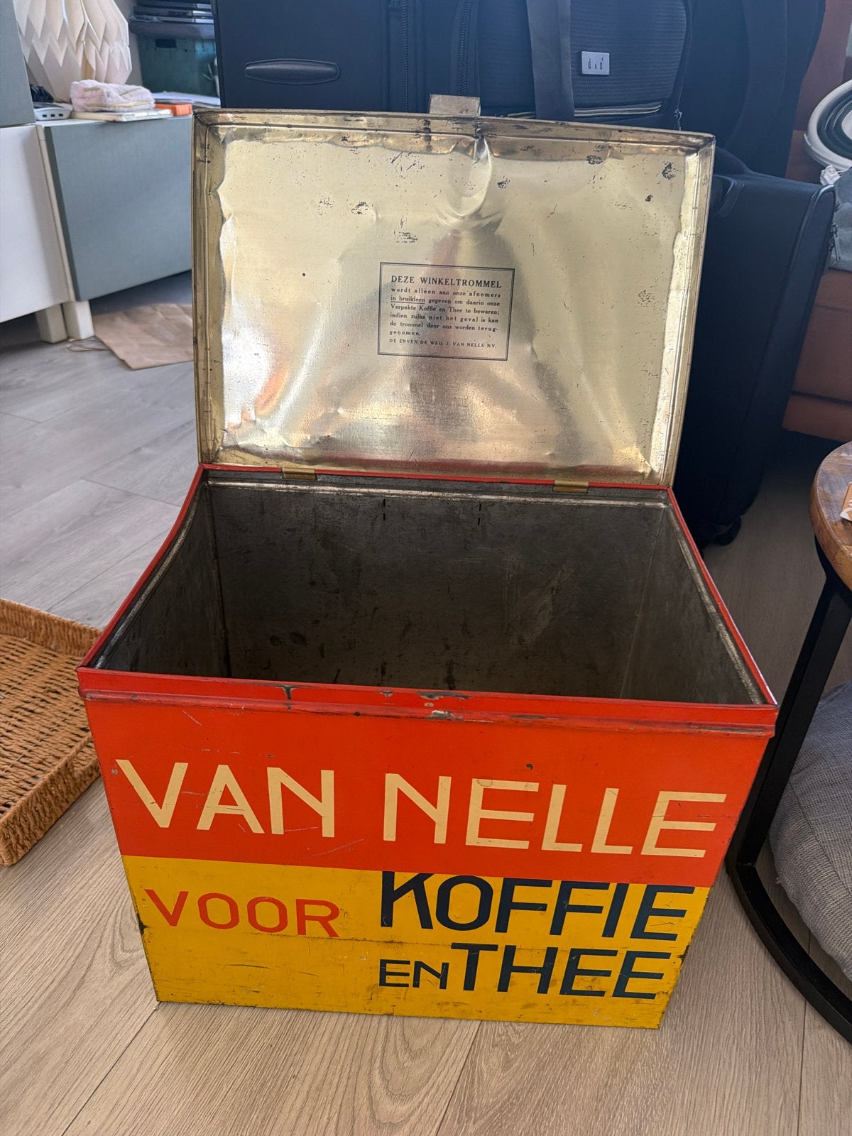 Vintage Van Nelle Koffie en Thee Winkelblik, Ophalen of Verzenden