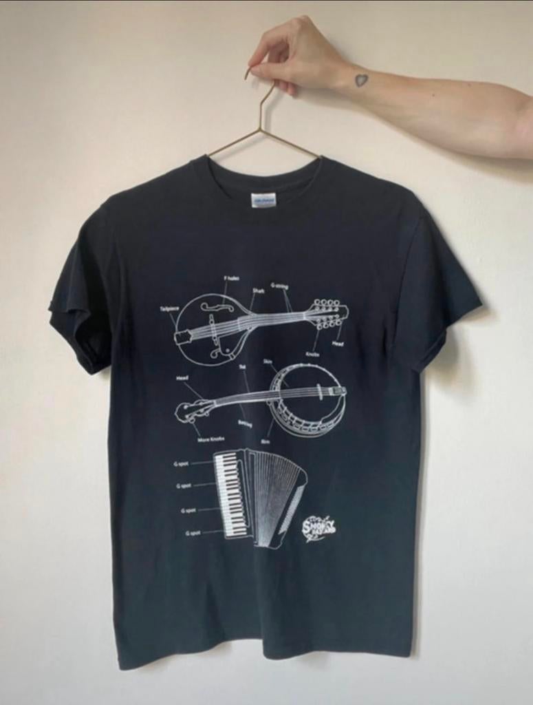 Smokey Bastard bandshirt, S. Folkpunk collectors item folk, Verzenden, Zwart, Korte mouw, Maat 36 (S)