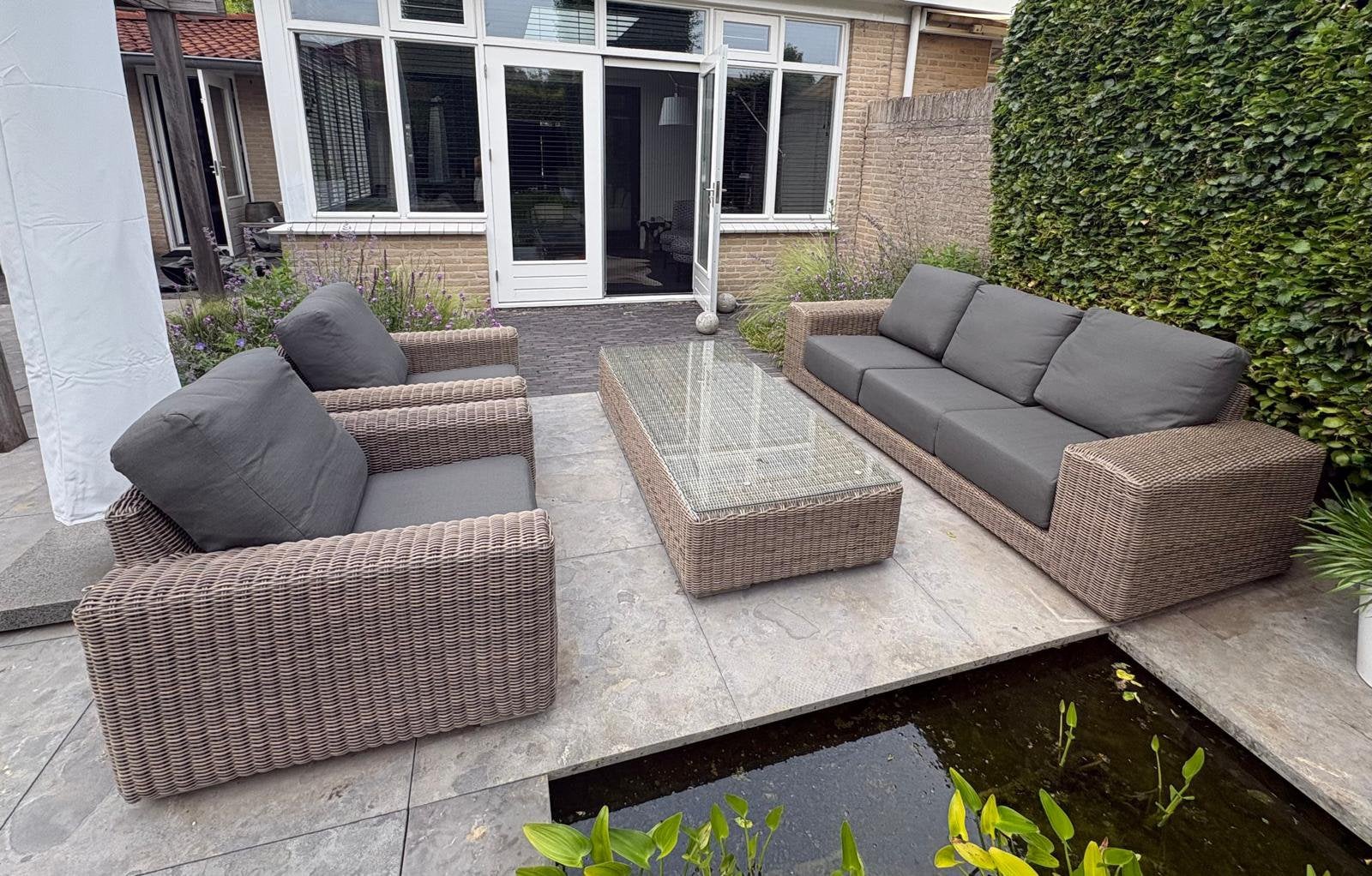 4SO 4 Seasons Outdoor Kingston Loungeset, Ophalen, 5 zitplaatsen, Gebruikt, Bank