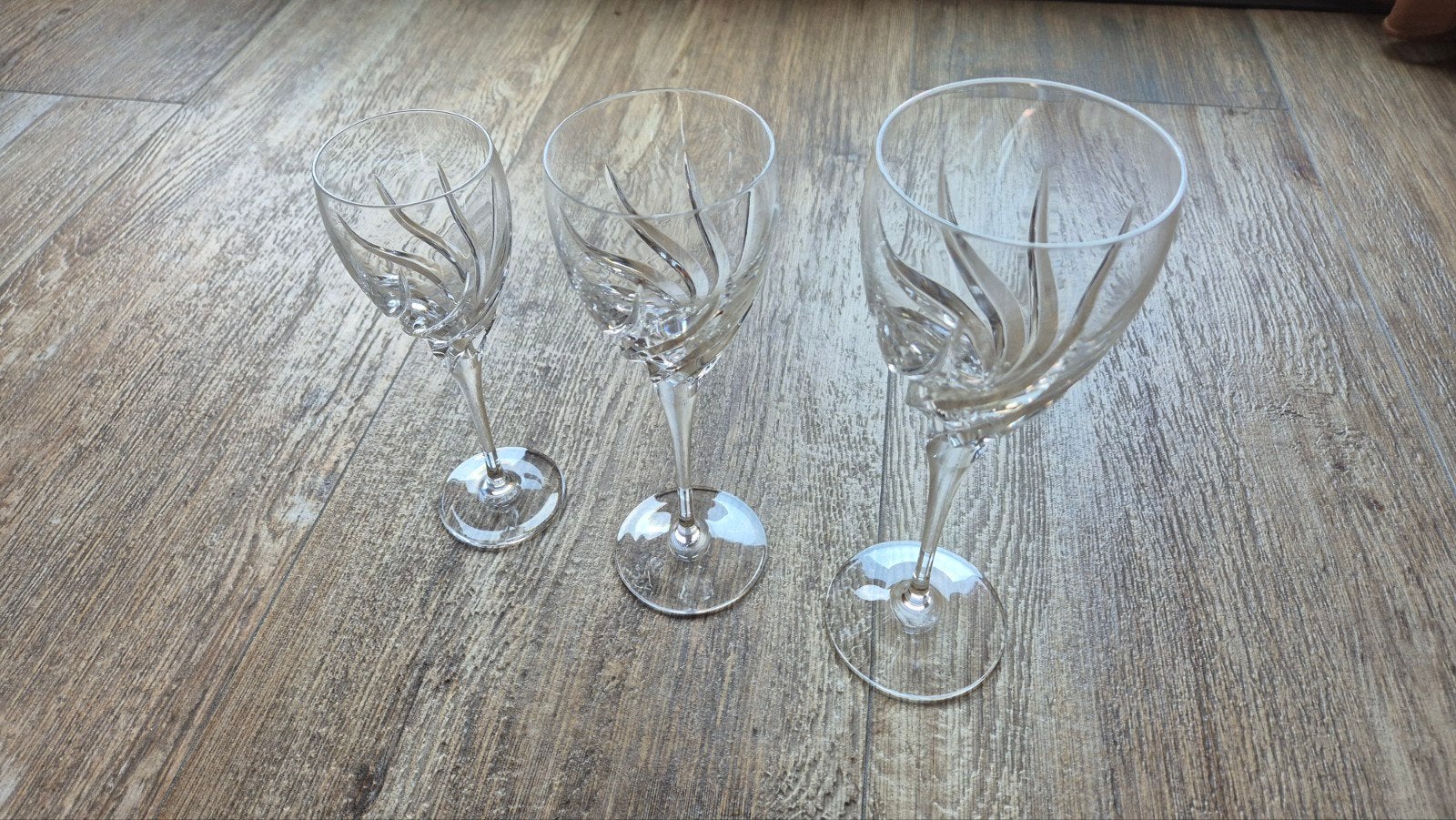Kristallen wijn-, borrel- en waterglazen, Ophalen