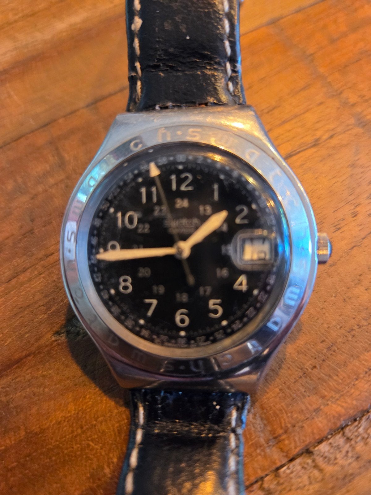 Swatch Irony Big "Happy Joe Blue" YGS400 uit 1993/1994, Ophalen of Verzenden