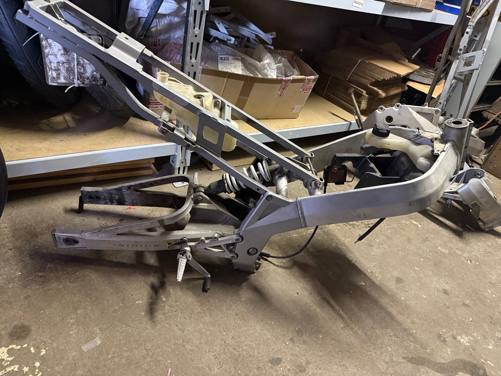 Derbi GPR Frame met kenteken - Projectbasis, Frame, Gebruikt, Derbi, Derbi